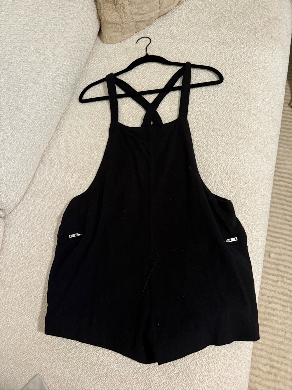 MIKOH Black Cross Back Halter Romper Size 2